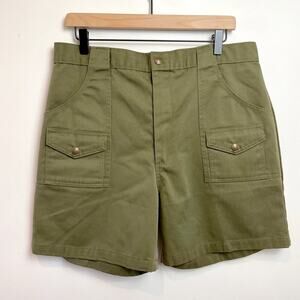 Vintage 70s 80s Official Boy Scouts Uniform Shorts Minimalist Gorpcore Granola